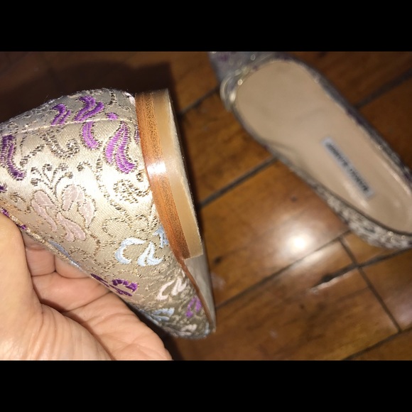 Manolo Blahnik Brocade Ballet Flats w/ Bow - 36 - Picture 4 of 6